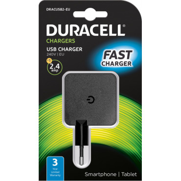 Duracell MicroUSB 2.4A laturi ilman kaapelia | Toimistotukku Talka Oy