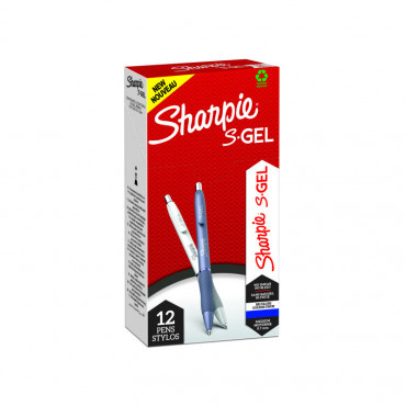 Sharpie S-Gel Fashion geelikynä 0,7 mm sininen | Toimistotukku Talka Oy