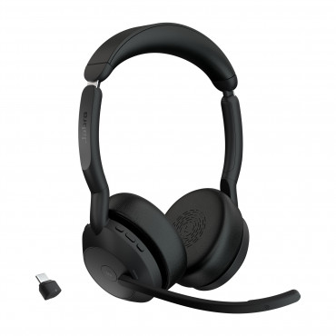 Jabra Evolve2 55 Link380c MS Stereo kuulokkeet | Toimistotukku Talka Oy