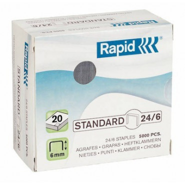 Rapid niitit  Standard 24/6 Galv. (5000) | Toimistotukku Talka Oy
