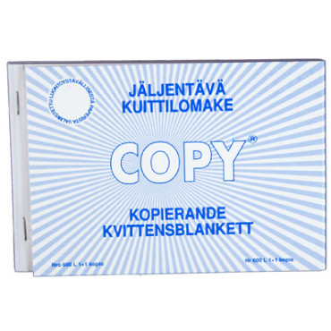 Copy kuittilomake  A6/100 vaaka jäljentävä | Toimistotukku Talka Oy
