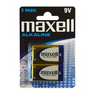 Maxell paristo 6LR61 9V 2-pack | Toimistotukku Talka Oy