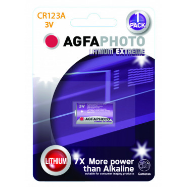 AgfaPhoto CR 123A-lithiumparisto 3V | Toimistotukku Talka Oy