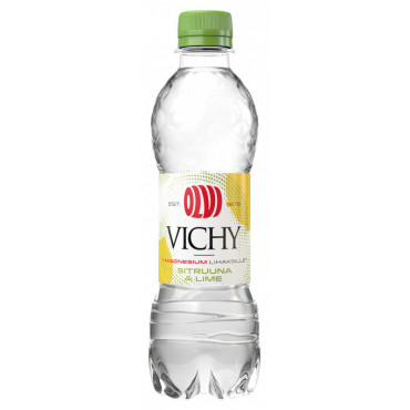 Olvi Vichy Sitruuna & Lime +Mg kivennäisvesi 0,5L KMP | Toimistotukku Talka Oy
