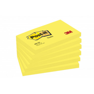 Post-it 655 neonväri keltainen viestilappu 76 x 127 mm | Toimistotukku Talka Oy
