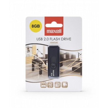 Maxell USB 8GB Venture muistitikku | Toimistotukku Talka Oy