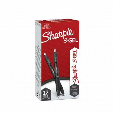 Sharpie S-Gel geelikynä 0,7 mm musta | Toimistotukku Talka Oy