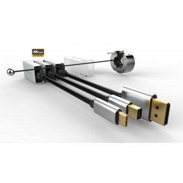 Vivolink Pro HDMI adapterirengas w/Cable 4-osainen | Toimistotukku Talka Oy