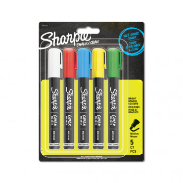 Sharpie Chalk Marker 5-blister värisarja (5) | Toimistotukku Talka Oy