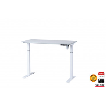 Sähköpöytä Sun-Flex Easydesk Elite valkoinen 120 x 60 cm | Toimistotukku Talka Oy
