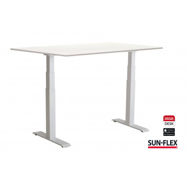 Sähköpöytä Sun-Flex Easydesk Adapt VI valkoinen 120 x 80 cm | Toimistotukku Talka Oy