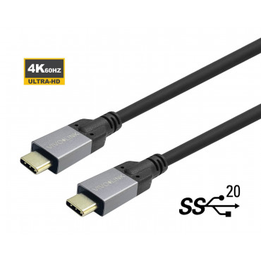 Vivolink USB-C to USB-C 3 m kaapeli | Toimistotukku Talka Oy