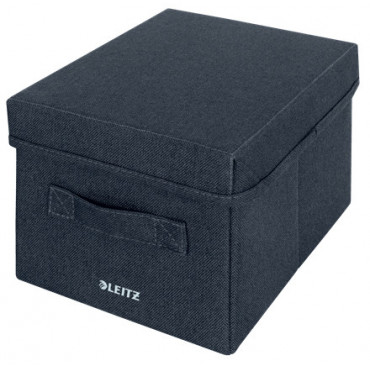 Leitz kangaspäällysteinen säilytyslaatikko kannella pieni (2) | Toimistotukku Talka Oy