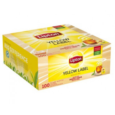Tee Lipton Yellow Label 100ps kääreellä | Toimistotukku Talka Oy