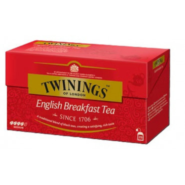Tee Twinings 25 x 2 g English Breakfast | Toimistotukku Talka Oy