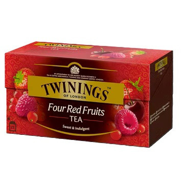 Tee Twinings Four Red Fruits 25 x 2 g | Toimistotukku Talka Oy