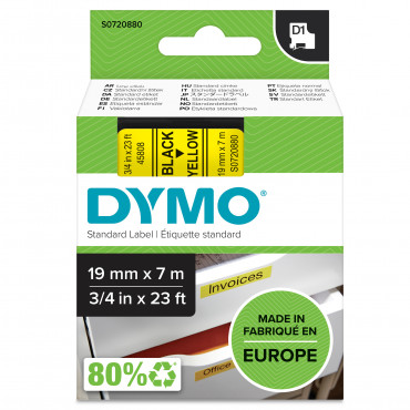 Dymo D1 tarrateippi 19 mm mu/ke | Toimistotukku Talka Oy