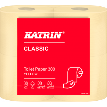 Katrin Wc-paperi 300 keltainen | Toimistotukku Talka Oy