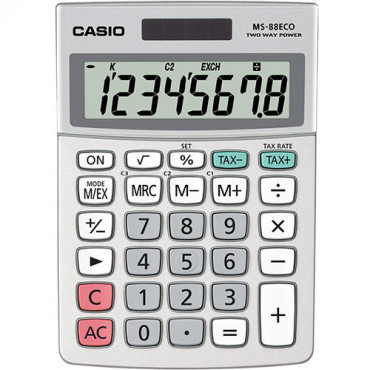 Casio MS-88 ECO pöytälaskin | Toimistotukku Talka Oy