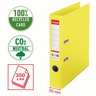 Esselte CO2 neutral mappi No.1 A4 50 mm keltainen | Toimistotukku Talka Oy