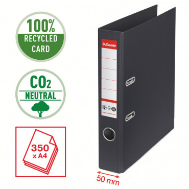 Esselte CO2 neutral mappi No.1 A4 50 mm musta | Toimistotukku Talka Oy