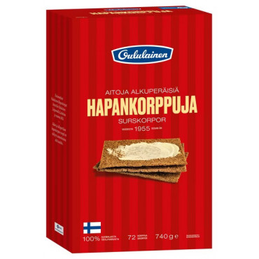 Hapankorppu Oululainen 740 g | Toimistotukku Talka Oy