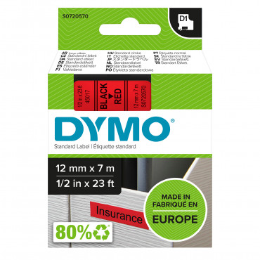 Dymo D1 tarrateippi 12 mm mu/pu | Toimistotukku Talka Oy