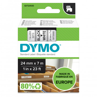 Dymo D1 tarrateippi 24 mm mu/va | Toimistotukku Talka Oy