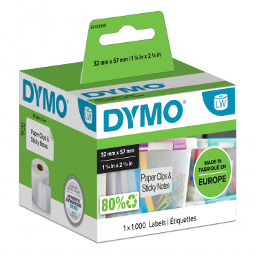 Dymo LabelWriter yleistarra 57 x 32 mm | Toimistotukku Talka Oy