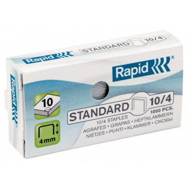 Rapid niitit  Standard 10/4 (1000) | Toimistotukku Talka Oy