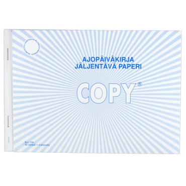 Copy ajopäiväkirja A5/50 vaaka jäljentävä | Toimistotukku Talka Oy