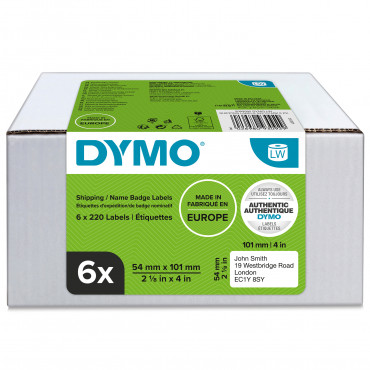 Dymo LabelWriter lähetys/nimitarrat 101 x  54 mm multipack (6) | Toimistotukku Talka Oy