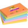 Post-it 655 Super Sticky Boost värilajitelma 76 x 127 mm (5) | Toimistotukku Talka Oy