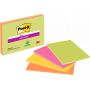 Post-it Super Sticky Meeting Notes neonvärit 203 x 152 mm (4) | Toimistotukku Talka Oy