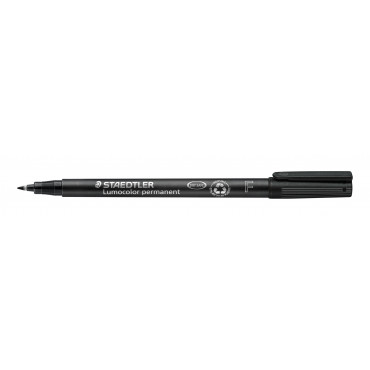 Staedtler Lumocolor F318 musta 0,6 mm | Toimistotukku Talka Oy