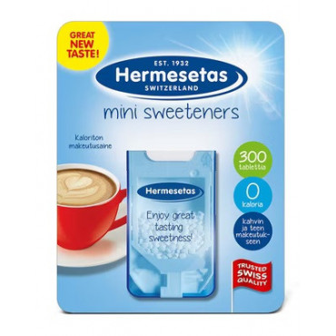 Hermesetas Mini Sweeteners 300 makeutusaine | Toimistotukku Talka Oy