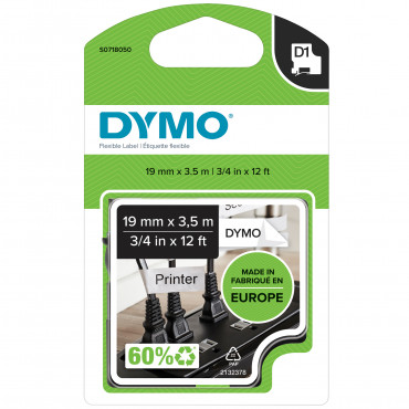 Dymo D1 tarrateippi 19 mm mu/va | Toimistotukku Talka Oy