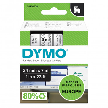 Dymo D1 tarrateippi 24 mm mu/ki | Toimistotukku Talka Oy