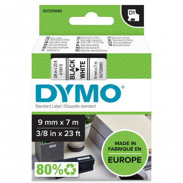 Dymo D1 tarrateippi 9 mm mu/va | Toimistotukku Talka Oy