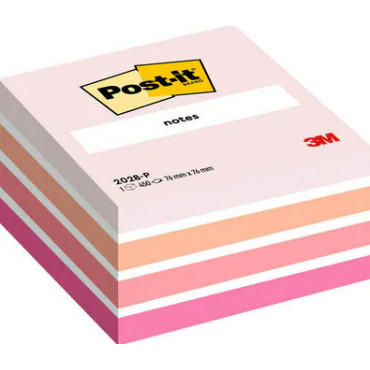 Post-it 2028 viestilappukuutio pinkki 76 x 76 mm | Toimistotukku Talka Oy