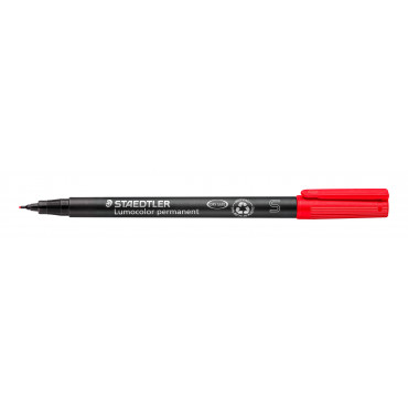 Staedtler Lumocolor S313 superfine punainen 0,4 mm | Toimistotukku Talka Oy