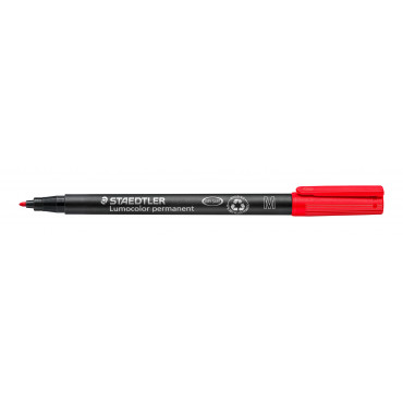 Staedtler Lumocolor M317 punainen 1,0 mm | Toimistotukku Talka Oy