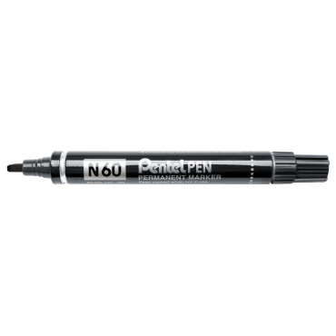 Pentel huopakynä N60 musta viisto | Toimistotukku Talka Oy