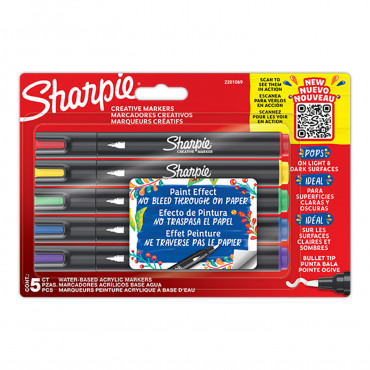 Sharpie Creative maalikynä 5-värin lajitelma | Toimistotukku Talka Oy