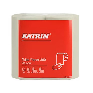Katrin Wc-paperi 300 keltainen 104753 | Toimistotukku Talka Oy