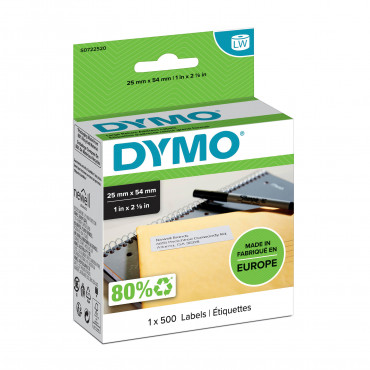 Dymo LabelWriter suuri palautusosoitetarra 54 x 25 mm Dymo LabelWriter suuri palautusosoitetarra 54 x 25 mm | Toimistotukku Talka Oy