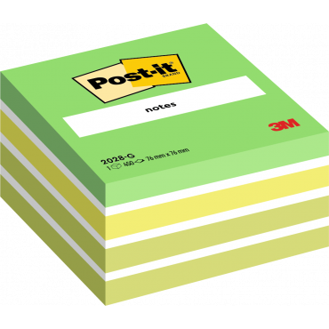 Post-it 2028 viestilappukuutio vihreä pastelli 76 x 76 mm Post-it 2028 viestilappukuutio vihreä pastelli 76 x 76 mm | Toimistotukku Talka Oy