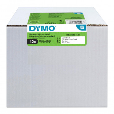 Dymo LabelWriter osoitetarra 89 x 28 mm multipack (12) Dymo LabelWriter osoitetarra 89 x 28 mm multipack (12) | Toimistotukku Talka Oy