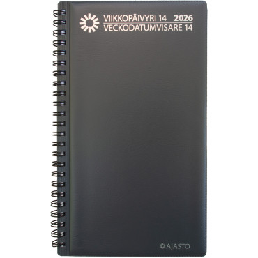 Viikkopäivyri/Veckodatumvisare 14, tummanharmaa | Toimistotukku Talka Oy