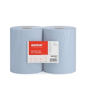 Katrin teollisuuspyyhe XXL 2-krs laminoitu sininen 360 m (2 kpl) 464187 | Toimistotukku Talka Oy
